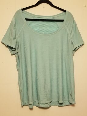 Jillian Michaels Impact Performance Scoop Neck Tee with Mesh Back Womens Size 2X